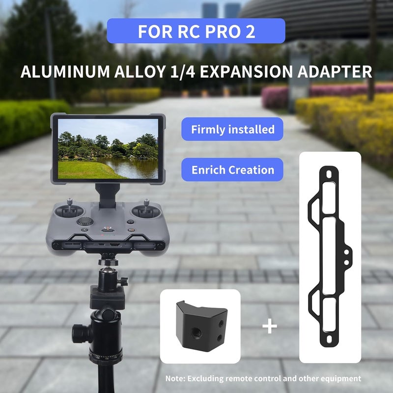 CQT نظام تثبيت حمالة رقبة Mavic 4 Pro RC PRO 2 مع حامل براغي 1/4 بوصة متوافق مع ملحقات طائرة DJI Mavic 4Pro RC PRO2 (أسود) - Image 2